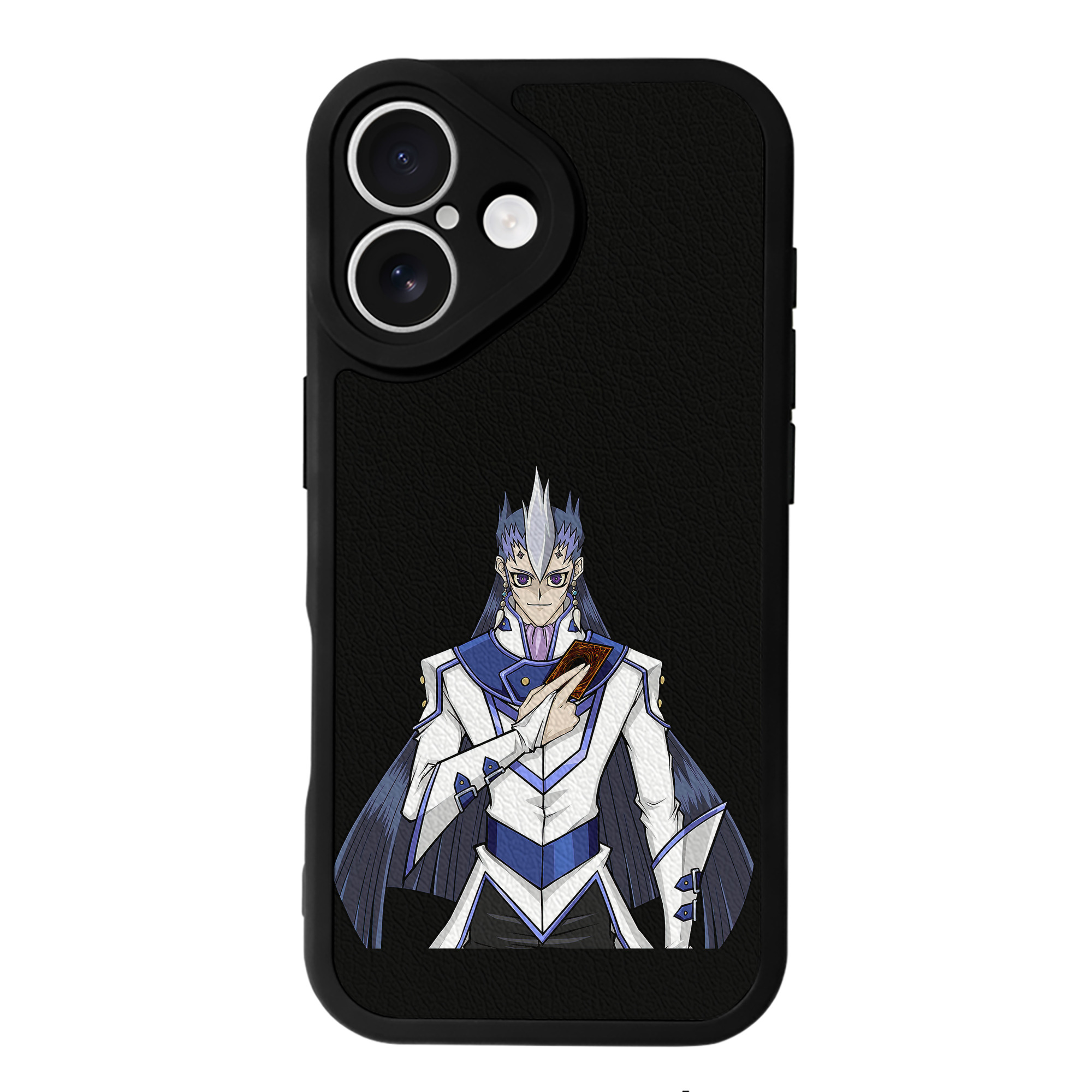 （画像用） 遊☆戯☆王 Yu-Gi-Oh! 【iPhone 16シリーズ対応】シリコンスマホケース（レザー調） 材質：シリコン